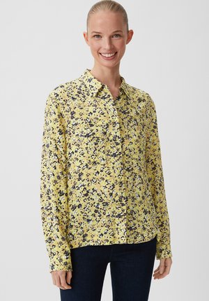 MIT ALLOVER-PRINT - Košilová halenka  - helles zitrone