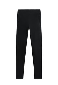 WARM HIGH RISE ANKLE LENGTH ZIPPER - Tajice - black