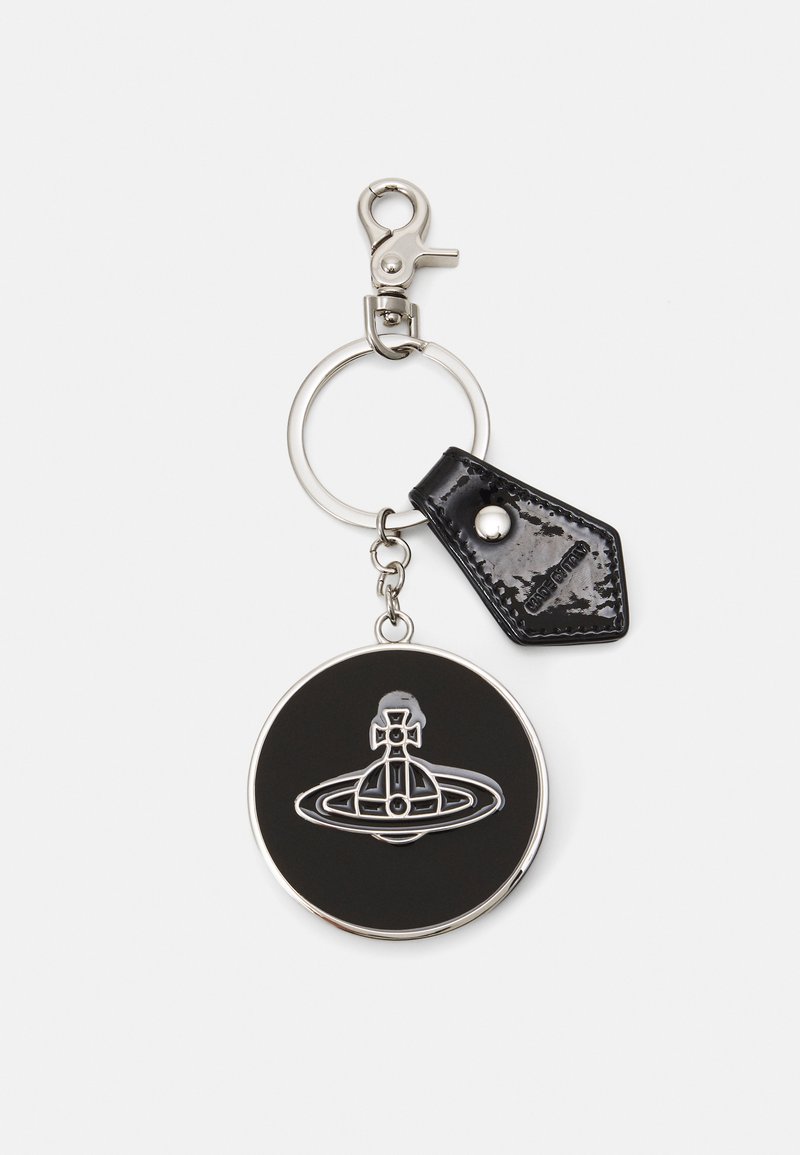 Vivienne Westwood THIN LINE ORB MIRROR KEYRING UNISEX - Obesek za ključe - shiny black