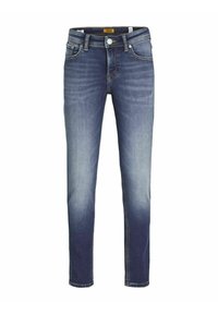 Jack & Jones Junior - SLIM FIT  - Pieguloša piegriezuma džinsi - blue denim Miniatūras attēls 1