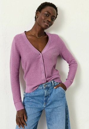 REGULAR FIT - Strickjacke - purple