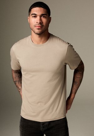 Next ESSENTIAL CREW NECK REGULAR FIT - Lihtne T-särk - neutral stone