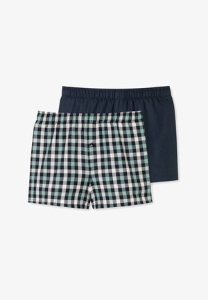 Schiesser 2-PACK - Boxershorts - dunkelblau grün