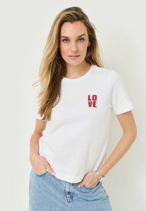 T-shirt imprimé - bright white