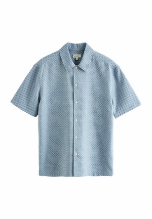 REGULAR FIT -  WAFFLE SHORT SLEEVE  - Overhemd - blue