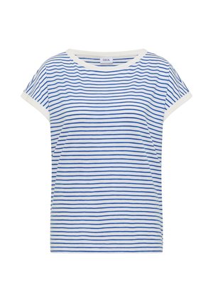 Cecil, T-SHIRT MIT BOAT NECK UND STREIFEN - T-shirt imprimé - surf blue