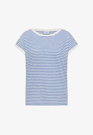 Cecil, T-SHIRT MIT BOAT NECK UND STREIFEN - T-shirt imprimé - surf blue