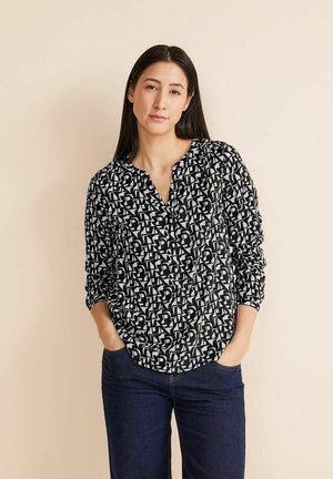 Street One MINIMALPRINT - Blouse - blau