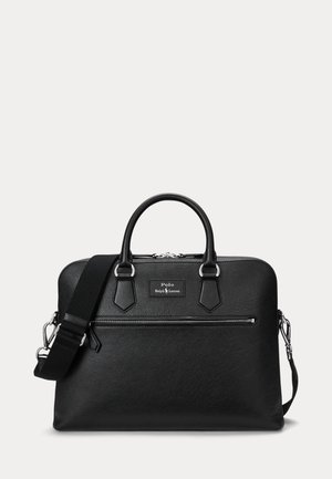Polo Ralph Lauren, PEBBLED LEATHER COMMUTER BAG UNISEX - Portafolios - black