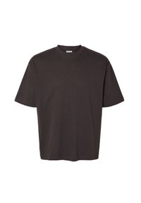 SLH LOOSE OSCAR O NECK TEE - T-shirts basic - chocolate torte