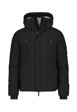 WARME STEPPOPTIK MIT KAPUZE - Winterjacke - dunkelgrau