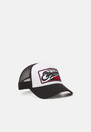Blackskies® Race Baseballpet | Heren Dames Premium Trucker Cap | Snapback Klep Cap Hoed Basecap Wit - Unisex Streetwear Outdoor Zomer Casual