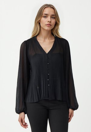 LOOSE FIT V-NECK  - Bluse - black