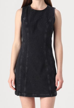 Denimové šaty - black denim