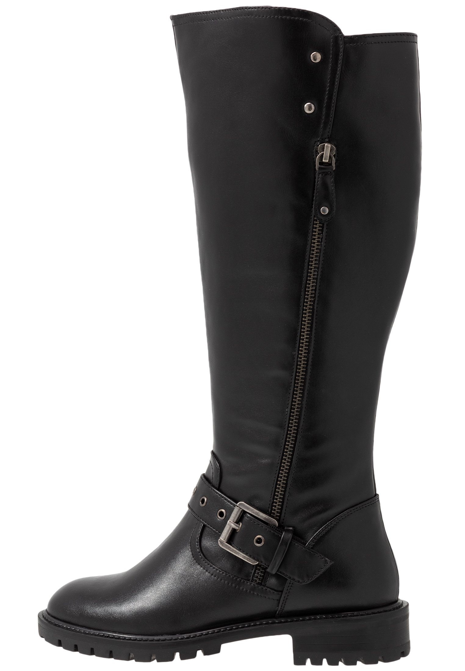 Simply Be WIDE FIT GWEN KNEE HIGH Cowboy Bikerboots Simply Be WIDE FIT GWEN KNEE HIGH Cowboy Bikerboots