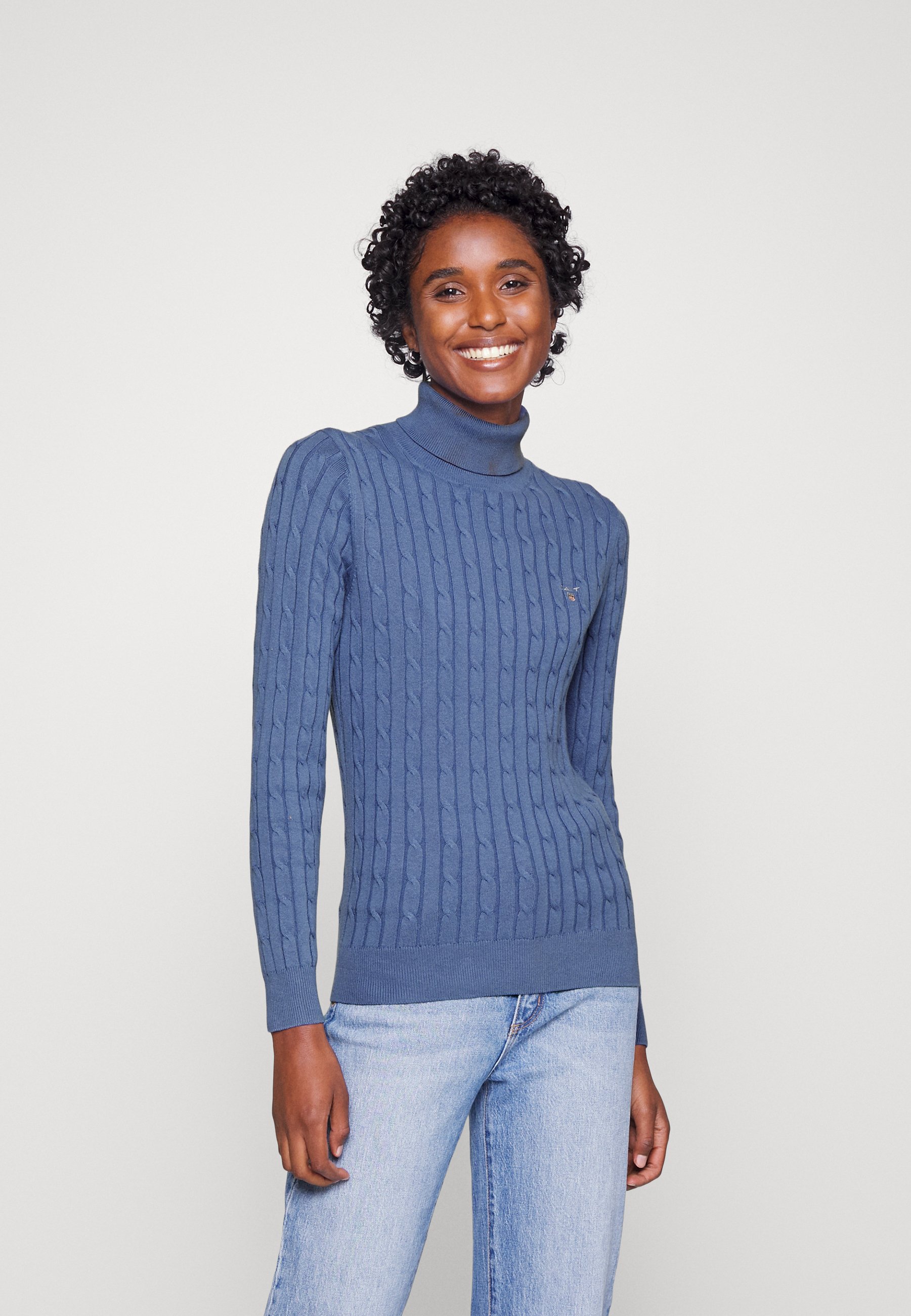 GANT CABLE TURTLE NECK - Jumper 
