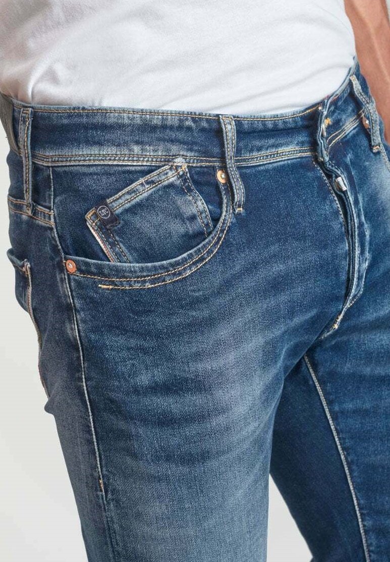 Le Temps Des Cerises REGULAR DROIT - Jeans Slim Fit - bleu/blau