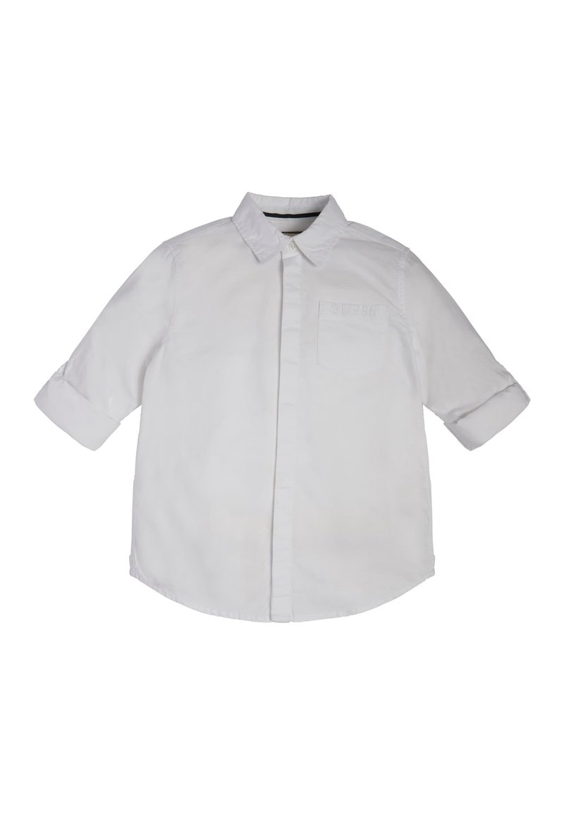 Guess MIT FRONTLOGO - Camicia - weiß