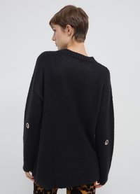 Calliope OVERSIZE EYELETS  - Maglione - nero
