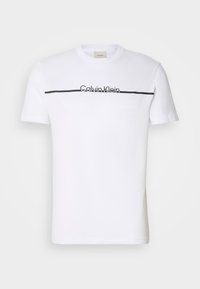SPLIT LINE LOGO - Print T-shirt - bright white