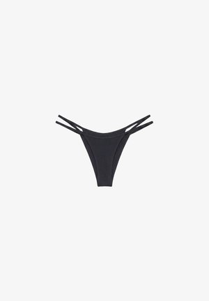 PULL&BEAR, DOUBLE EFFECT - BIKINI BOTTOMS - Bikini pezzo sotto - black