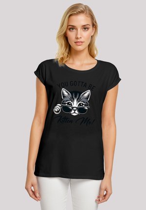 Print T-shirt - schwarz