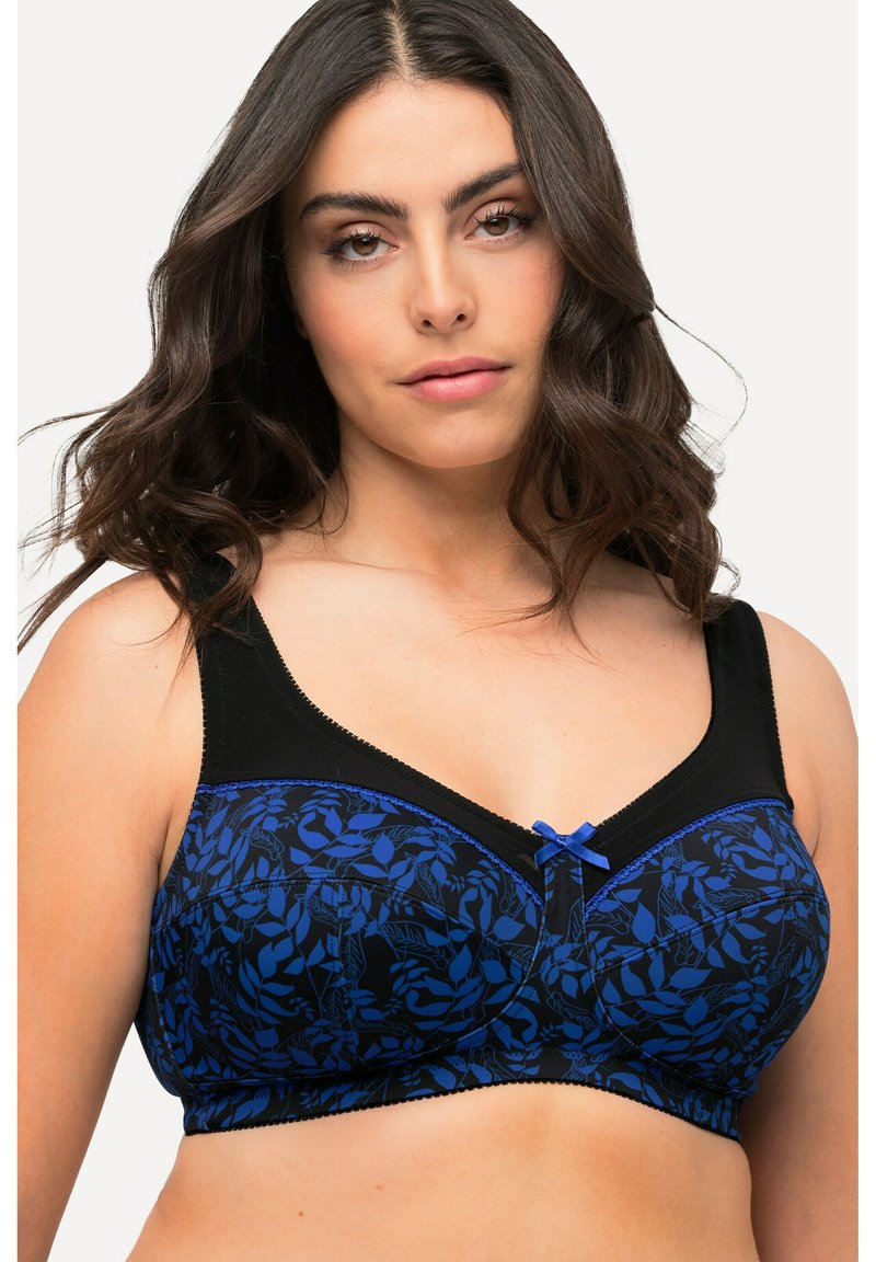 Ulla Popken BLÄTTER SPITZE CUP C - Balconette BH - schwarz/dunkelblau ... Ulla Popken BLÄTTER SPITZE CUP C - Balconette BH - schwarz/dunkelblau ...