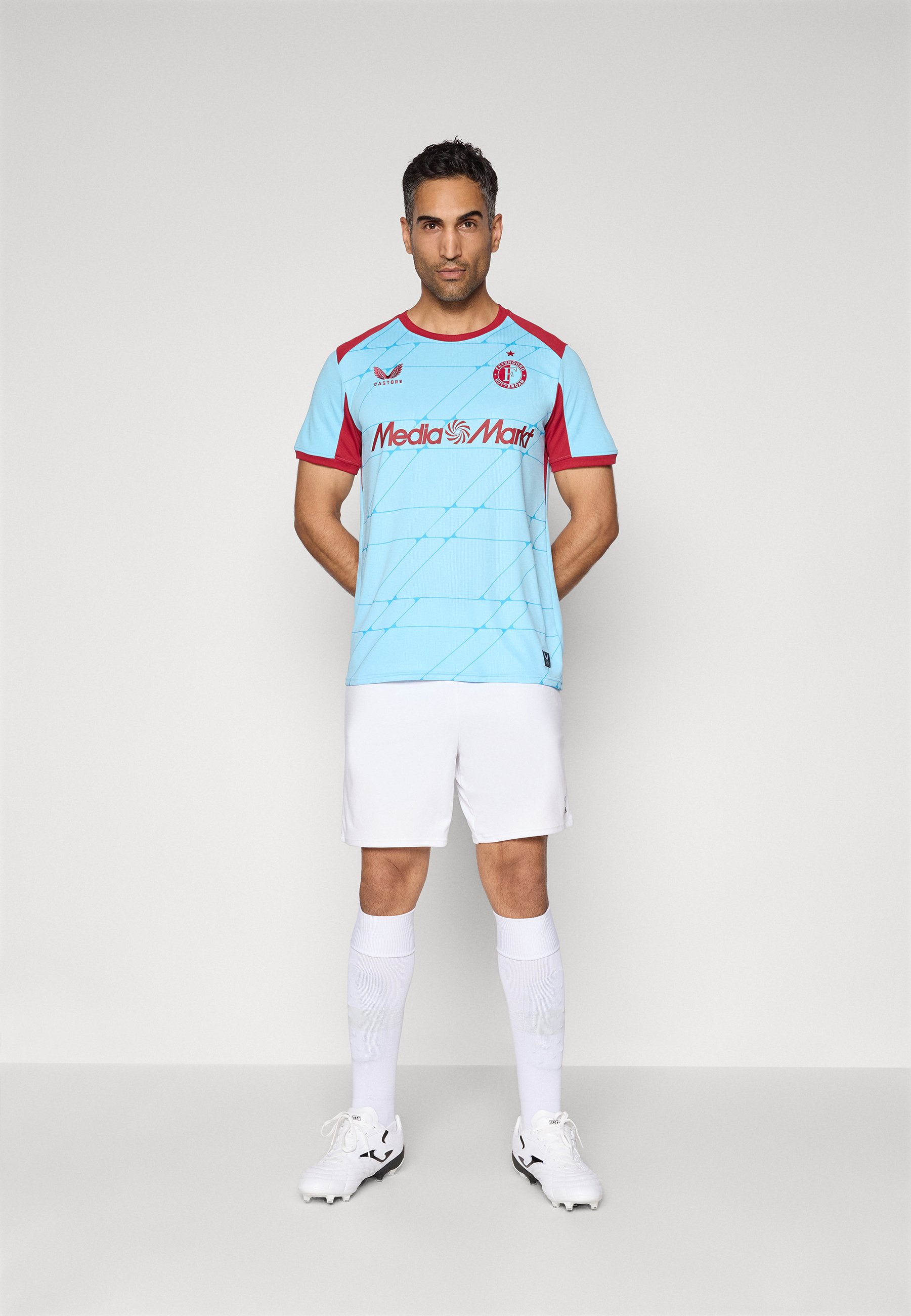 Castore FEYENOORD SHORT SLEEVE SHIRT - Club wear - baltic sea/rio