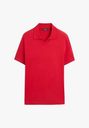 Massimo Dutti, Polo - mottled red