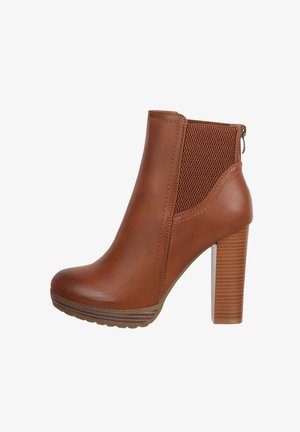 Elara High heeled ankle boots - camel