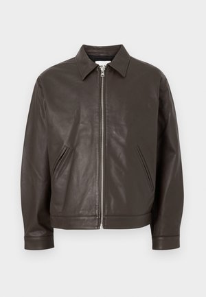 PETRUS  - Bőrdzseki - dark grey