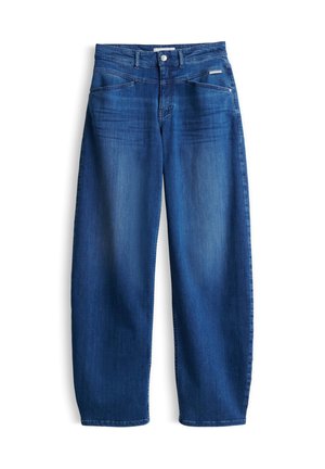 OPUS PANTS, MID RISE OVALES BEIN - Wide Leg - mid blue