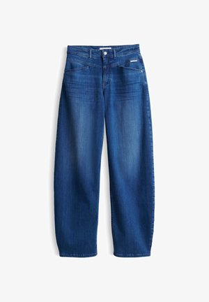 OPUS PANTS, MID RISE OVALES BEIN - Wide Leg - mid blue