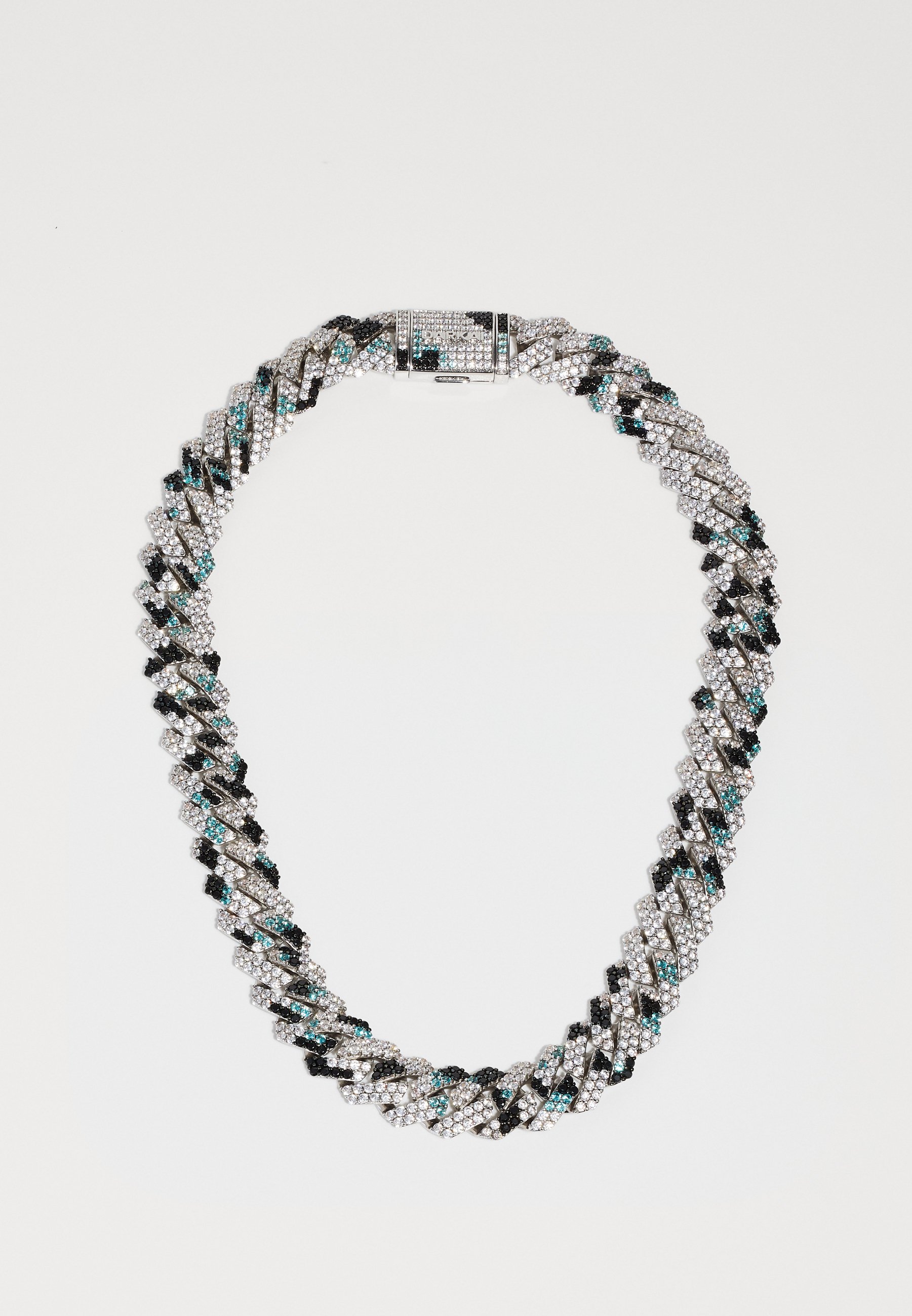 DARKAI PRONG PAVÉ UNISEX - Necklace - silver-coloured - Zalando