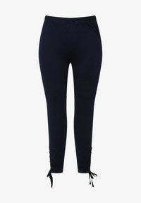 Ulla Popken PLUS SIZE BENGALINE SLIM LEG - Pantaloni - tiefdunkelblau Ulla Popken PLUS SIZE BENGALINE SLIM LEG - Pantaloni - tiefdunkelblau