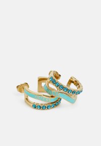 Guess PERFECT LIAISON - Pendientes - gold-coloured/aquamarine