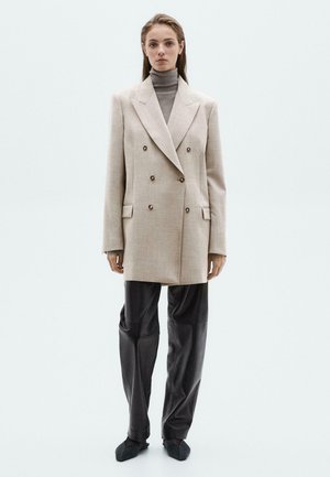 DOUBLE-BREASTED  - Classic coat - grey