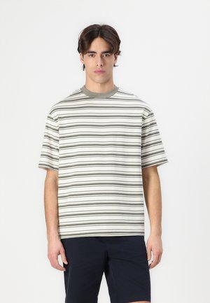 Selected SLHLOOSE BOBBY TEE - T-shirts print - vetiver/egret/sky captain