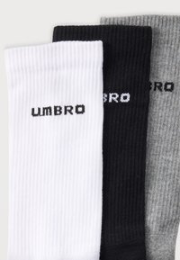 Umbro DIAMOND LOGO UNISEX 3 PACK - Κάλτσες - black/white/grey