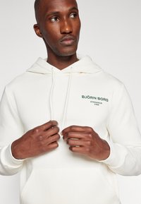 Björn Borg ESSENTIAL HOODIE - Džemperis su gobtuvu - cloud dancer
