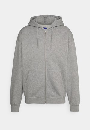 JORBRINK ZIP HOOD - Bluza rozpinana - light grey melange