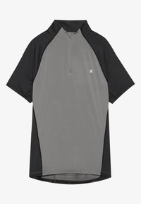 SHORT SLEEVE CYCLING JERSEY WITH 1/4 ZIP AND BACK POCKET - Maillot de cycliste - black