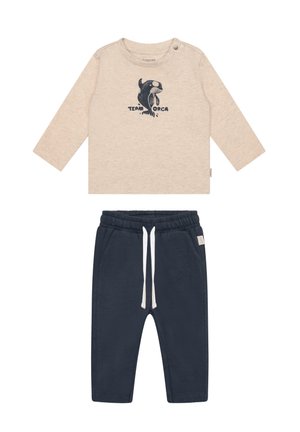 Noppies, SET T-SHIRT MIT HOSE - Longsleeve - sand melange