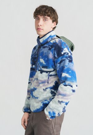 HELVETIA PRINTED HALF SNAP - Pulover iz flisa - collegiate navy/dreaming