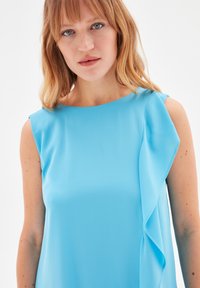 adL RUFFLED SLEEVELESS - Freizeitkleid - turquoise