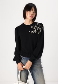 Object OBJTHESS EMBROIDERY  - Jumper - black