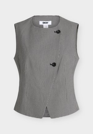 DKNY, ASYMMETRICAL - Γιλέκο - black / ivory