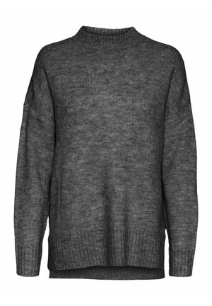 Vero Moda VMLEFILE BOXY NOOS - Camisola - Medium Grey Melange