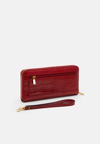 Guess LAUREL LARGE ZIP AROUND - Punge - garnet