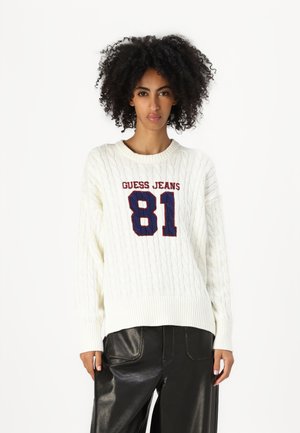 Guess Jeans CABLE - Jumper - warm white